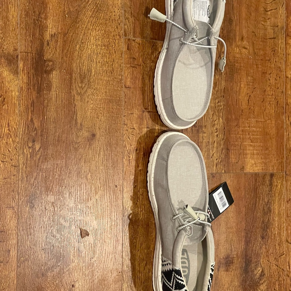 Hey Dude Light Gray Loafers